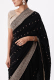 Designer Black Saree