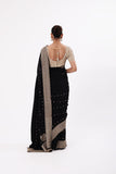 Designer Black Saree