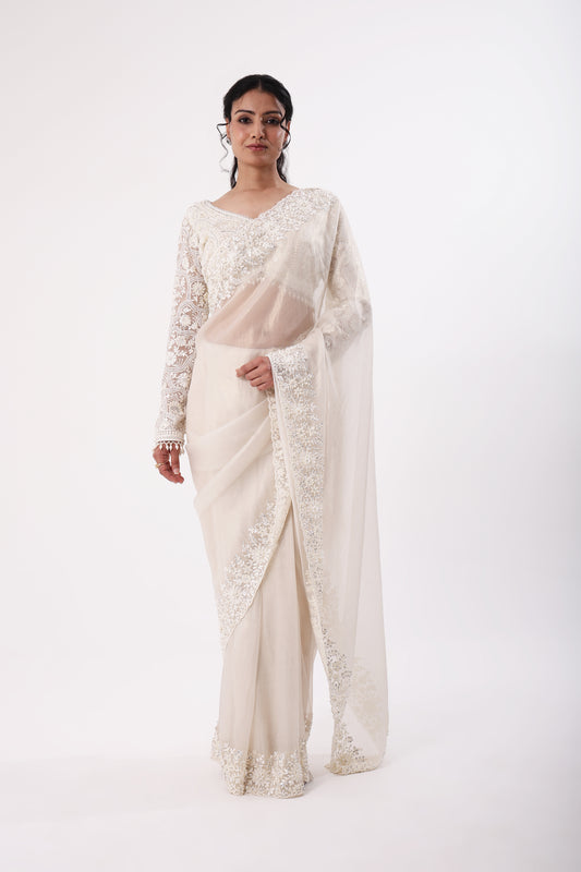 Saree With Readymade Blouse