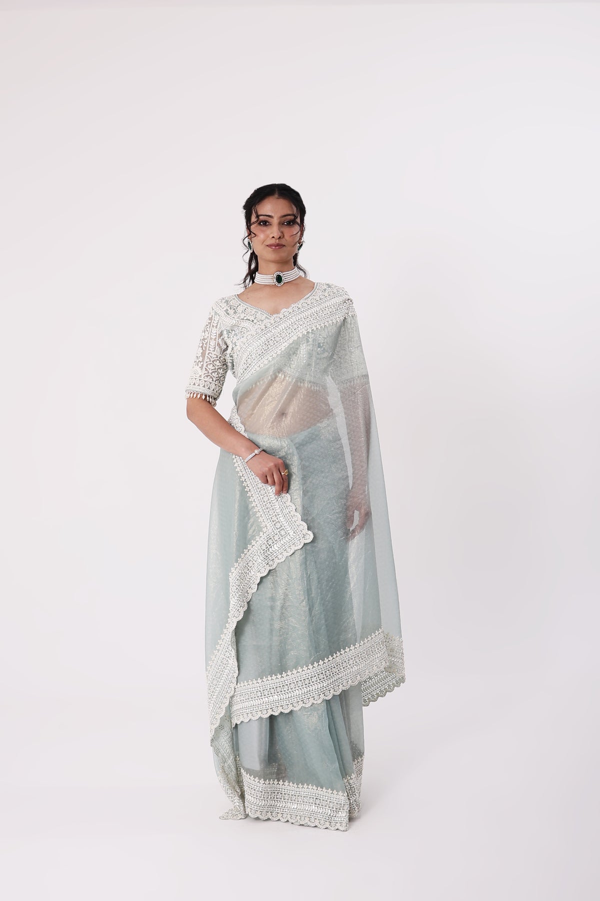 Saree With Readymade Blouse