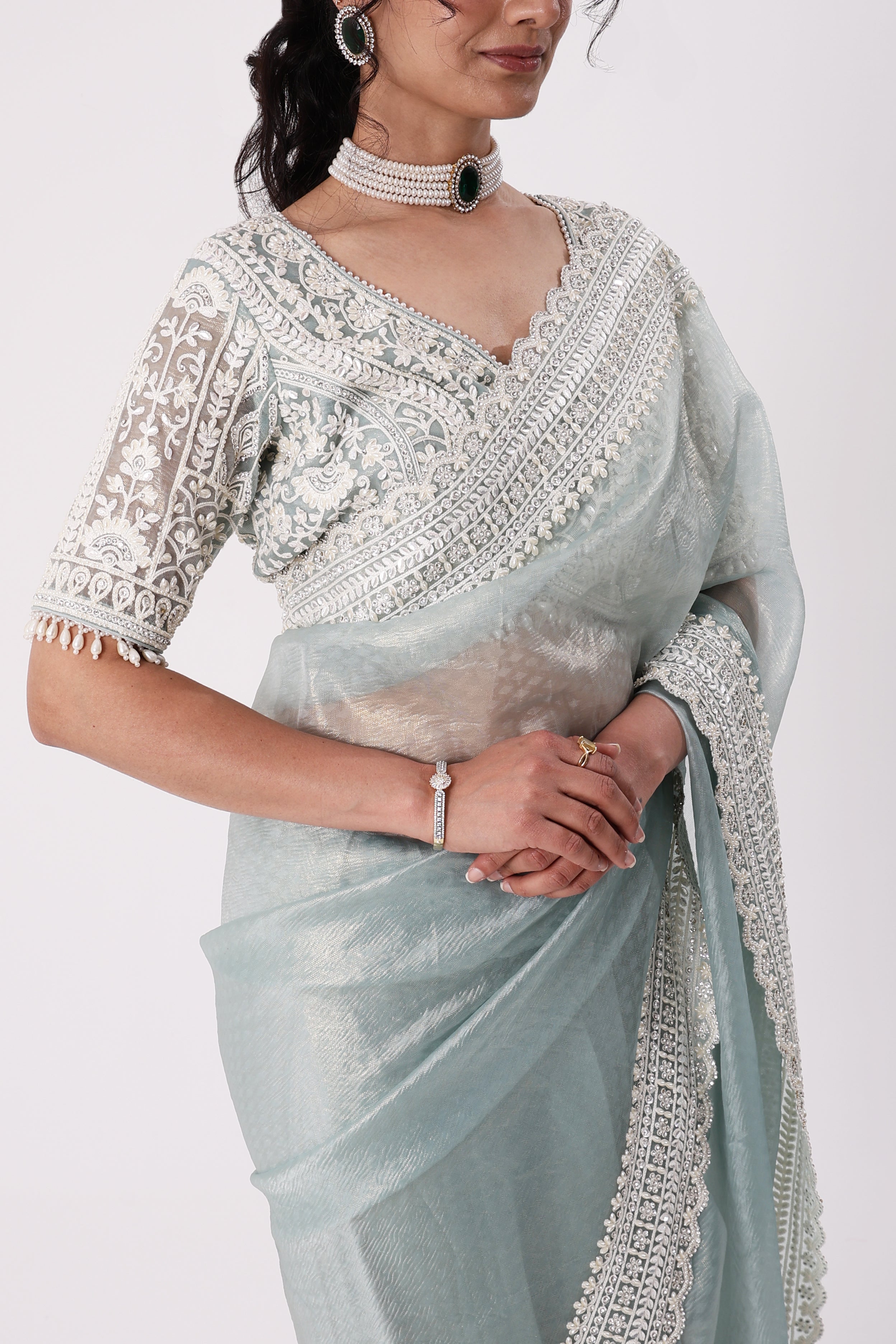 Saree With Readymade Blouse