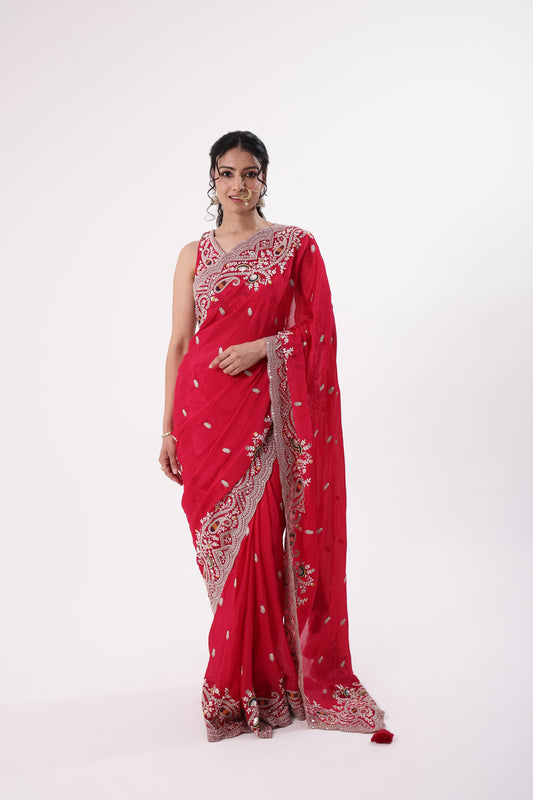 Saree With Readymade Blouse