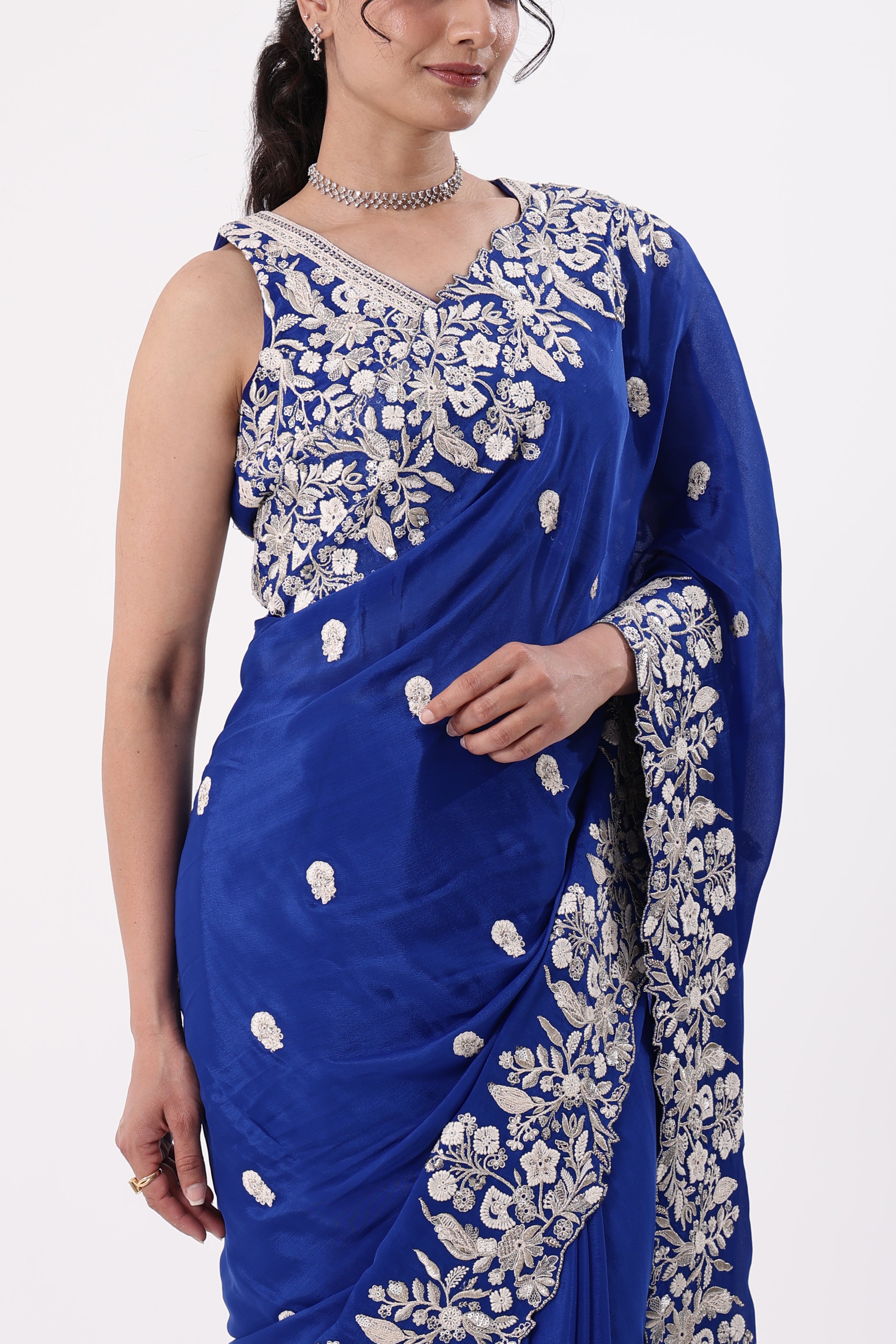 Saree With Readymade Blouse
