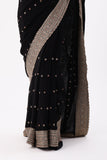 Designer Black Saree