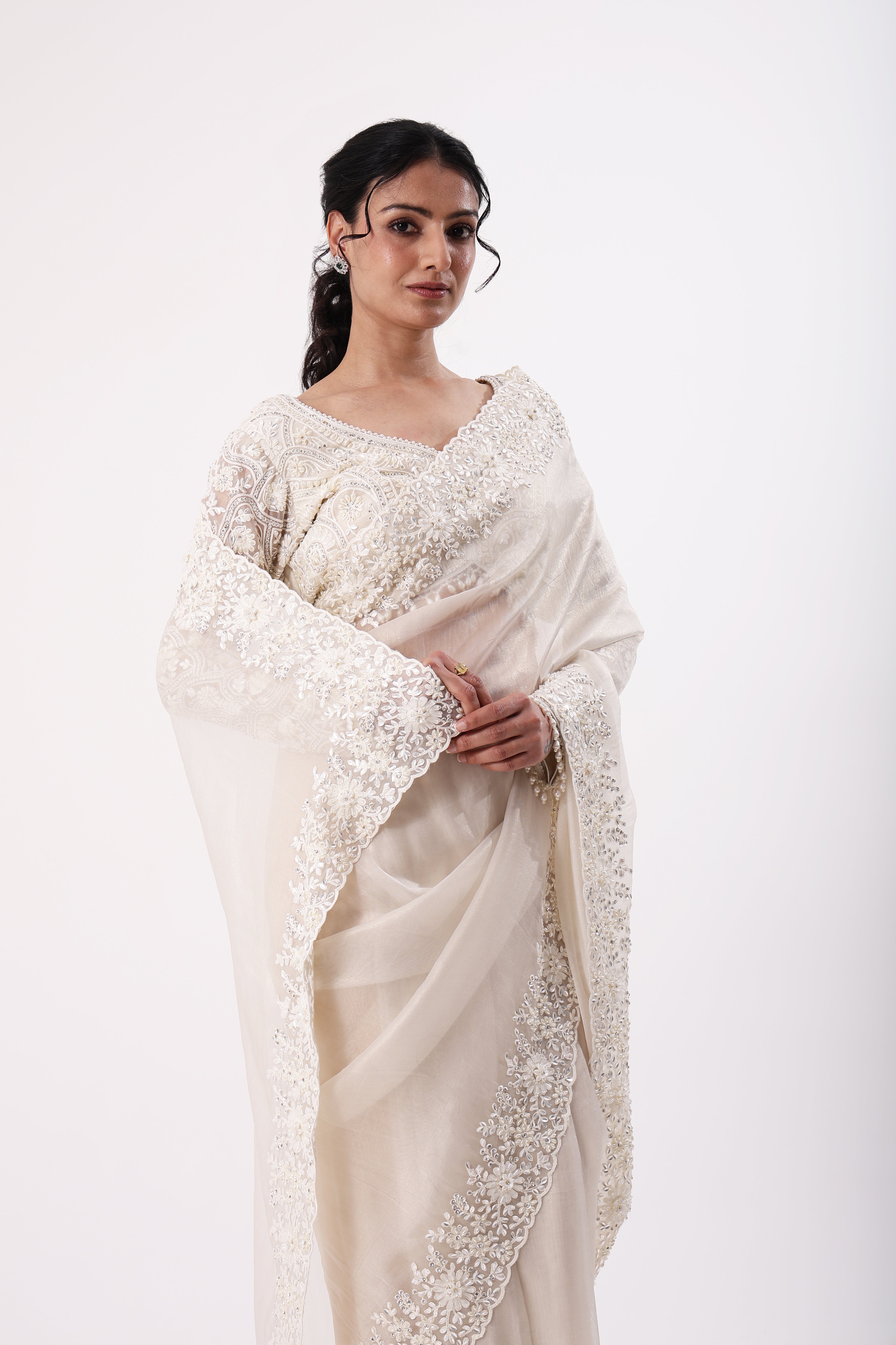 Saree With Readymade Blouse