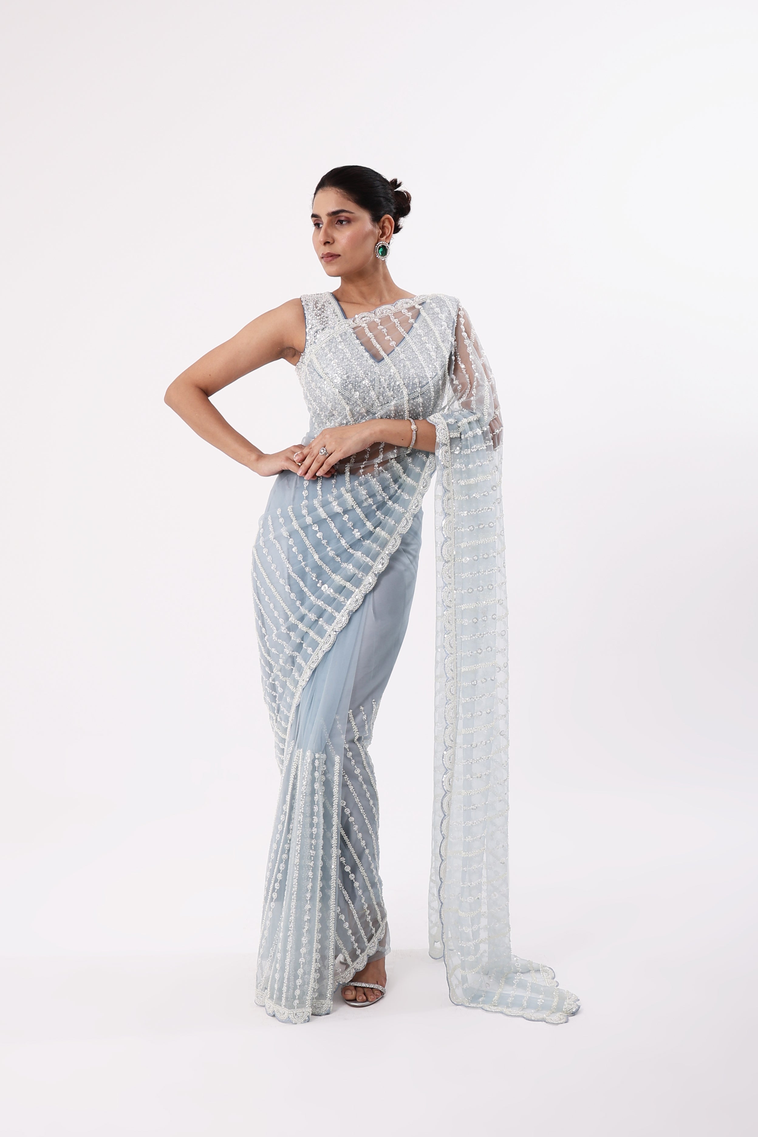 Saree With Readymade Blouse
