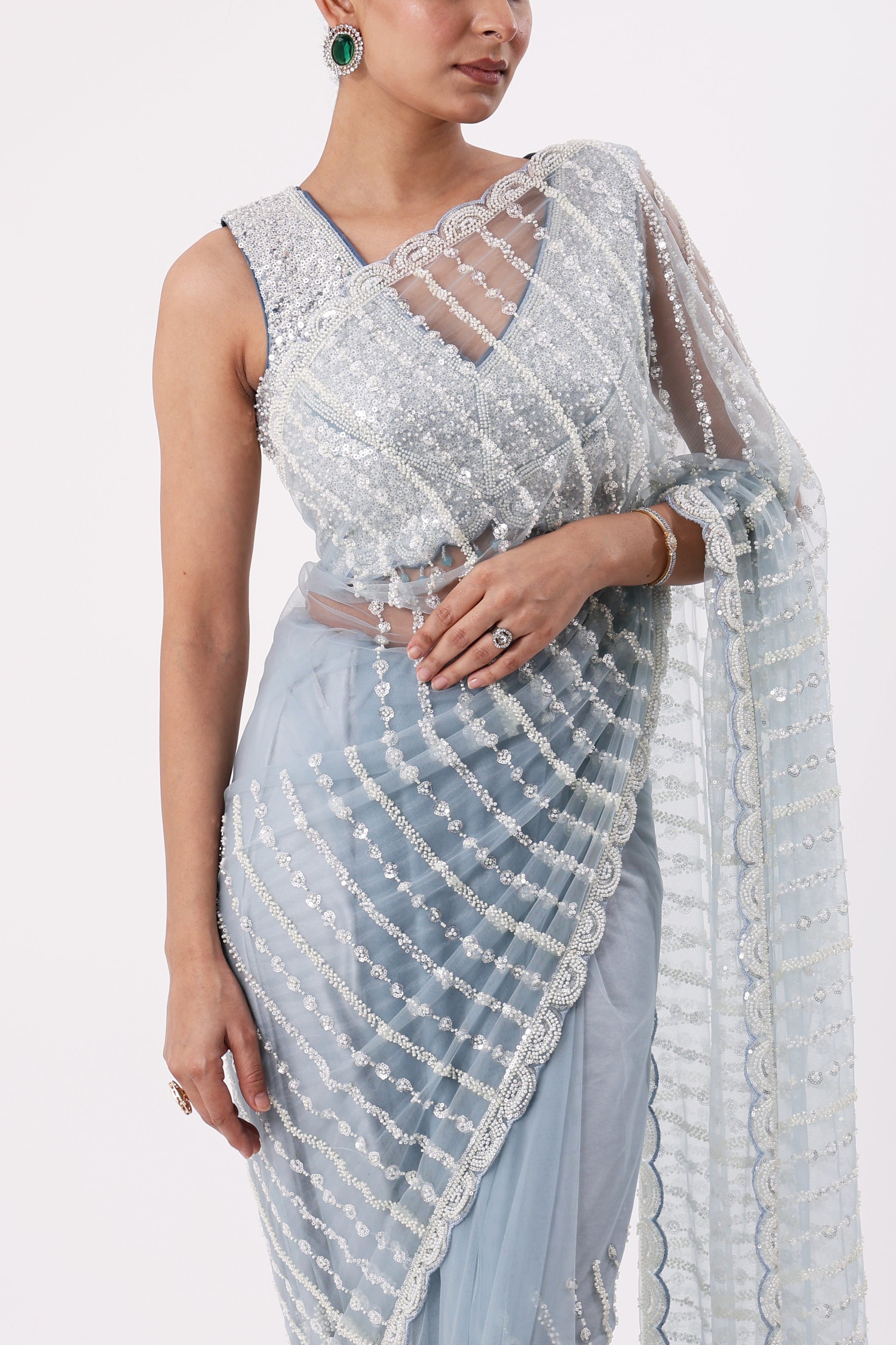 Saree With Readymade Blouse