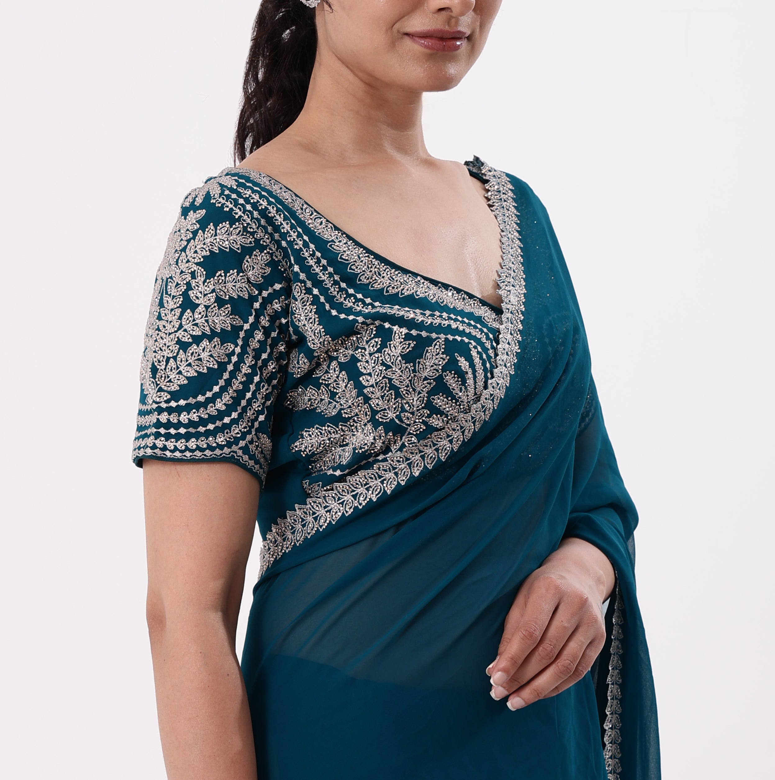 Saree With Readymade Blouse