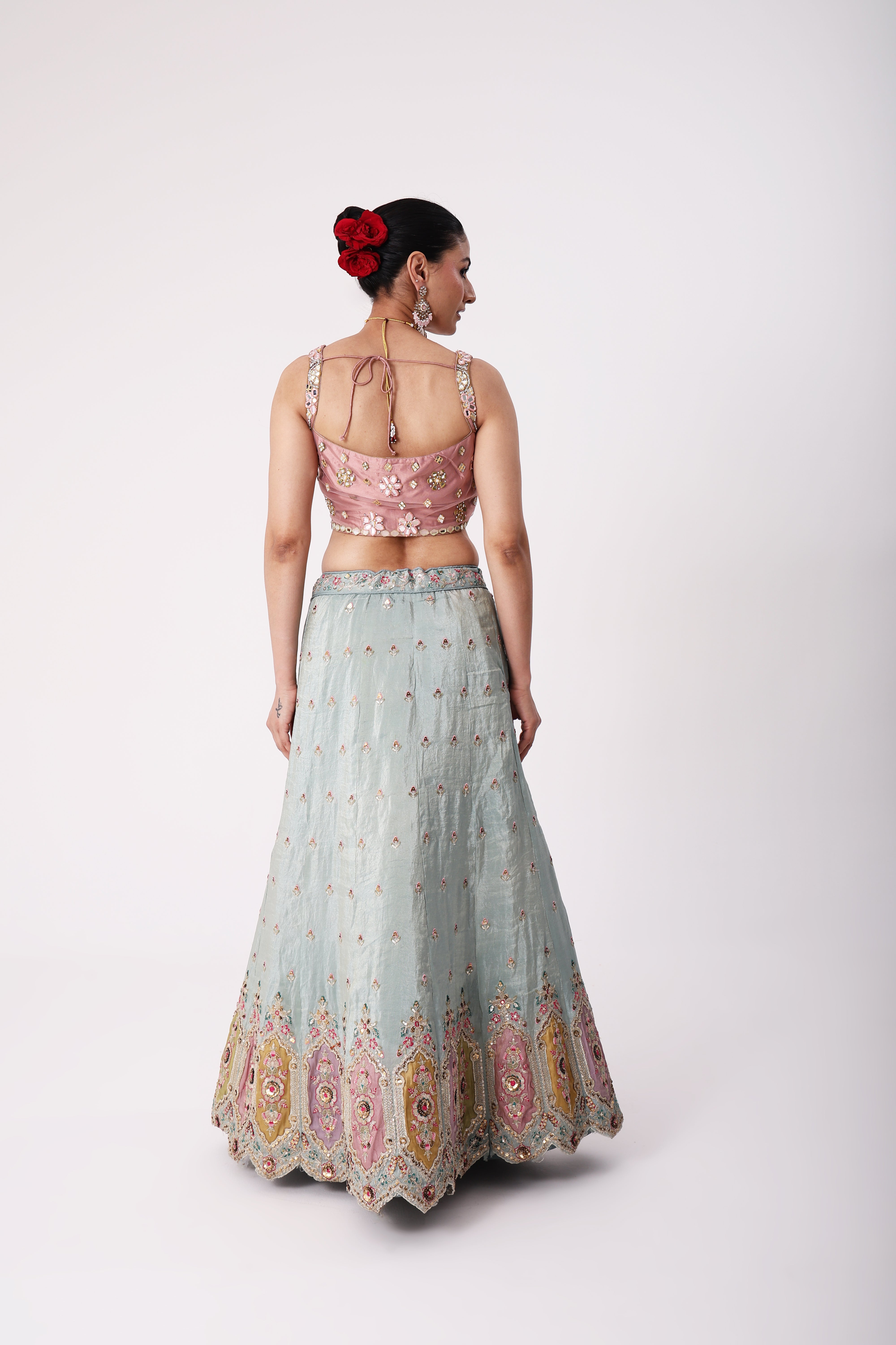 Dual Colour Lehenga Set