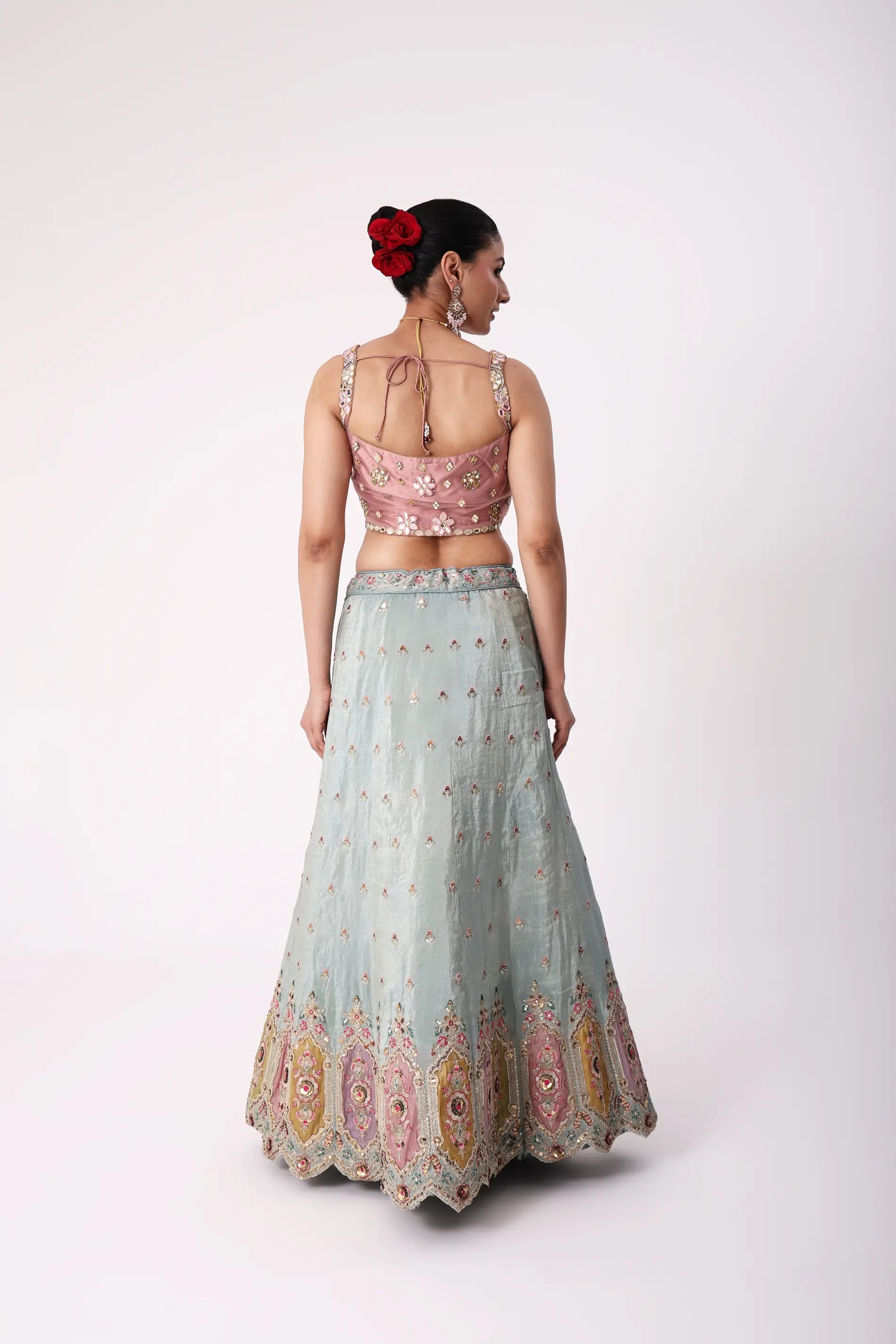 Dual Colour Lehenga Set