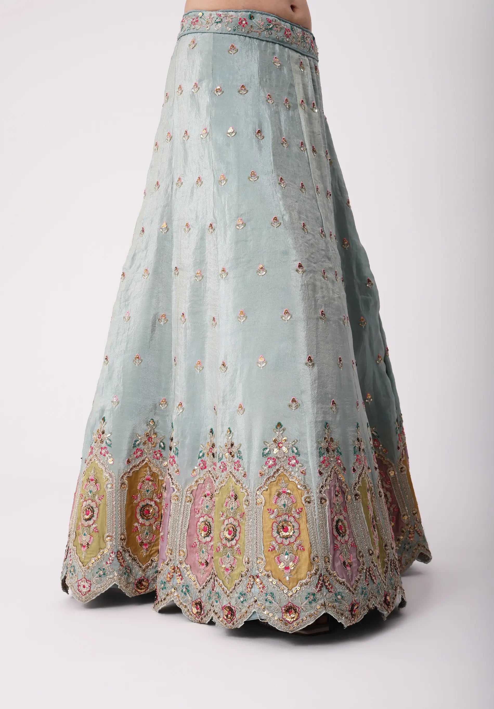 Dual Colour Lehenga Set